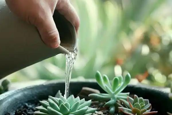 多肉植物夏季该怎么浇水，在傍晚或下午凉爽时浇水